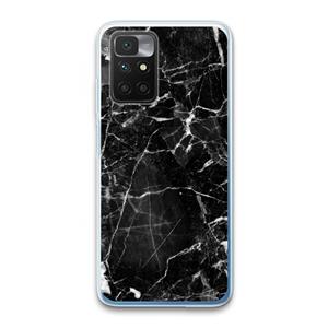CaseCompany Zwart Marmer 2: Xiaomi Redmi 10 Transparant Hoesje