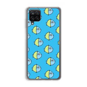 CaseCompany Visjes: Samsung Galaxy A12 Transparant Hoesje