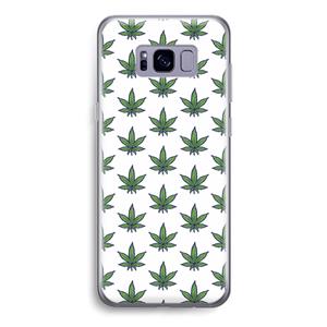 CaseCompany Weed: Samsung Galaxy S8 Transparant Hoesje