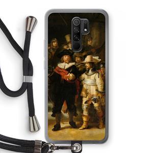CaseCompany De Nachtwacht: Xiaomi Redmi 9 Transparant Hoesje met koord