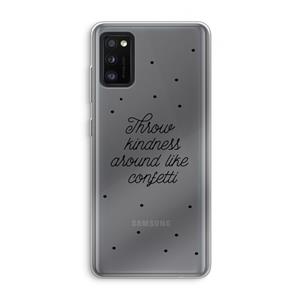 CaseCompany Confetti: Samsung Galaxy A41 Transparant Hoesje