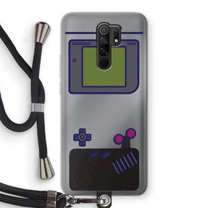 CaseCompany Game On: Xiaomi Redmi 9 Transparant Hoesje met koord