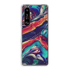 CaseCompany Chameleon Sun: Sony Xperia 1 III Transparant Hoesje