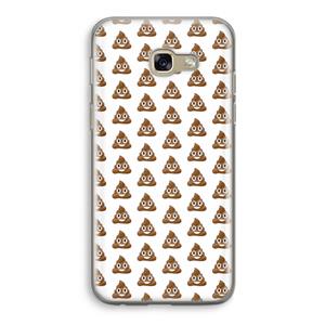 CaseCompany Poop emoji: Samsung Galaxy A5 (2017) Transparant Hoesje