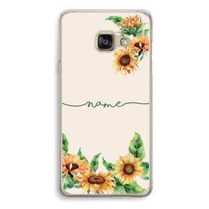 CaseCompany Zonnebloemen: Samsung Galaxy A3 (2016) Transparant Hoesje
