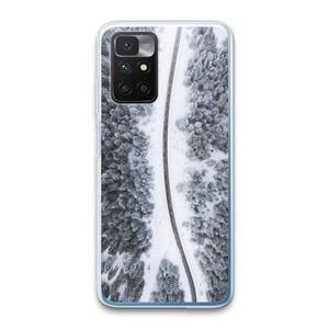 CaseCompany Snøfall: Xiaomi Redmi 10 Transparant Hoesje