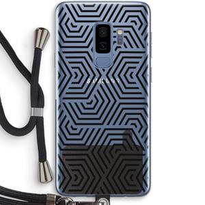 CaseCompany Magic pattern: Samsung Galaxy S9 Plus Transparant Hoesje met koord