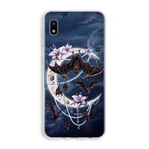 CaseCompany Vleermuizen Maan: Samsung Galaxy A10 Transparant Hoesje