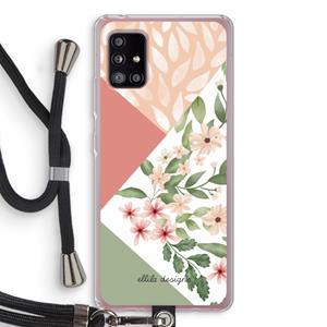 CaseCompany Sweet heaven geometrics: Samsung Galaxy A51 5G Transparant Hoesje met koord