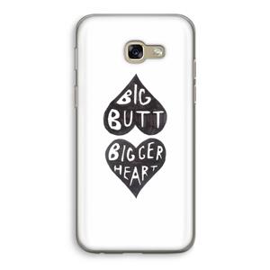 CaseCompany Big butt bigger heart: Samsung Galaxy A5 (2017) Transparant Hoesje