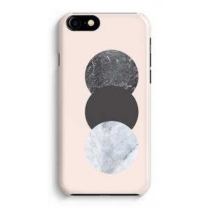 CaseCompany Marmeren cirkels: Volledig Geprint iPhone 7 Plus Hoesje
