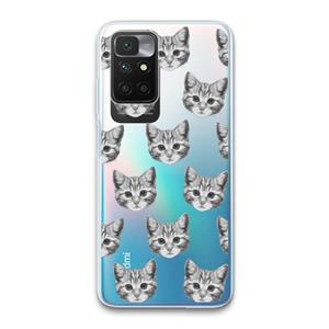 CaseCompany Kitten: Xiaomi Redmi 10 Transparant Hoesje