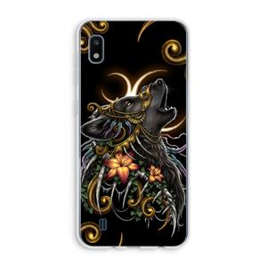 CaseCompany Huilende Wolf: Samsung Galaxy A10 Transparant Hoesje