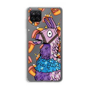 CaseCompany Loot Burger: Samsung Galaxy A12 Transparant Hoesje