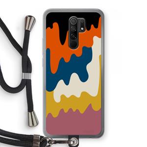 CaseCompany Baar A: Xiaomi Redmi 9 Transparant Hoesje met koord