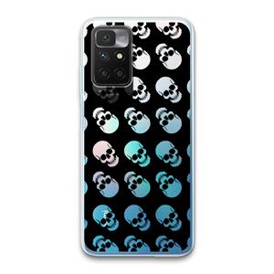 CaseCompany Musketon Skulls: Xiaomi Redmi 10 Transparant Hoesje