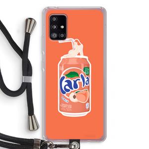 CaseCompany S(peach)less: Samsung Galaxy A51 5G Transparant Hoesje met koord