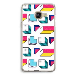 CaseCompany 8-bit N°7: Samsung Galaxy A3 (2016) Transparant Hoesje