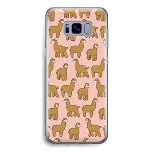 CaseCompany Alpacas: Samsung Galaxy S8 Transparant Hoesje
