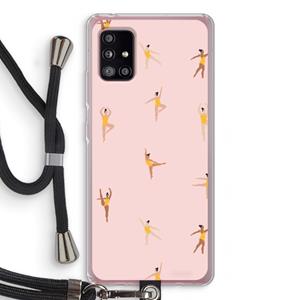 CaseCompany Dans #2: Samsung Galaxy A51 5G Transparant Hoesje met koord