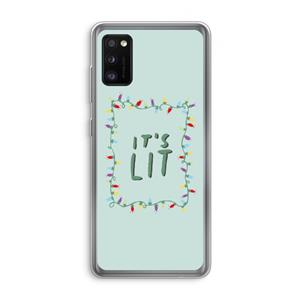 CaseCompany It's Lit: Samsung Galaxy A41 Transparant Hoesje
