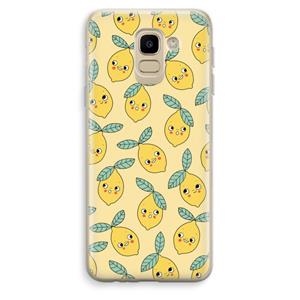 CaseCompany Citroenen: Samsung Galaxy J6 (2018) Transparant Hoesje
