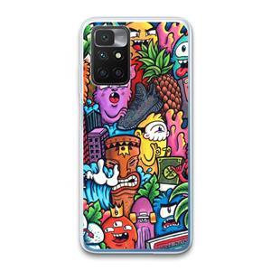 CaseCompany Vexx Mixtape: Xiaomi Redmi 10 Transparant Hoesje