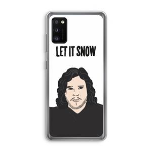 CaseCompany Let It Snow: Samsung Galaxy A41 Transparant Hoesje