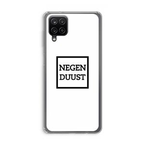 CaseCompany Negenduust vierkant: Samsung Galaxy A12 Transparant Hoesje