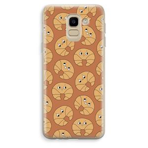 CaseCompany Croissant: Samsung Galaxy J6 (2018) Transparant Hoesje