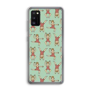 CaseCompany Gymboys: Samsung Galaxy A41 Transparant Hoesje