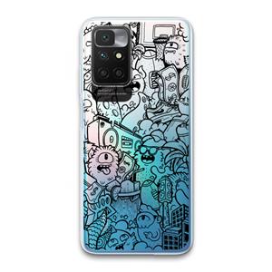 CaseCompany Vexx Black City : Xiaomi Redmi 10 Transparant Hoesje