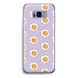 CaseCompany Bacon to my eggs #1: Samsung Galaxy S8 Transparant Hoesje