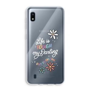 CaseCompany Tough Life: Samsung Galaxy A10 Transparant Hoesje