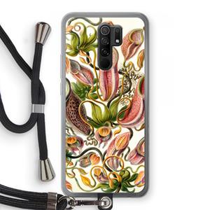 CaseCompany Haeckel Nepenthaceae: Xiaomi Redmi 9 Transparant Hoesje met koord
