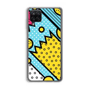 CaseCompany Pop Art #1: Samsung Galaxy A12 Transparant Hoesje
