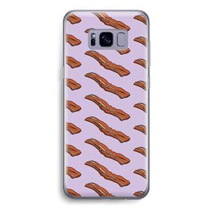 CaseCompany Bacon to my eggs #2: Samsung Galaxy S8 Transparant Hoesje