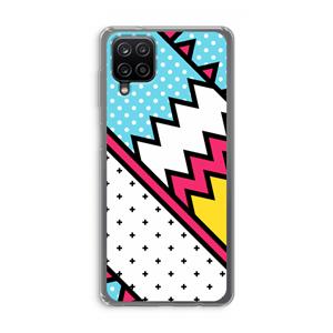 CaseCompany Pop Art #2: Samsung Galaxy A12 Transparant Hoesje