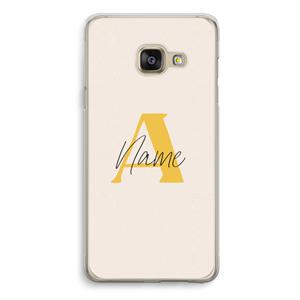 CaseCompany Amber Script: Samsung Galaxy A3 (2016) Transparant Hoesje