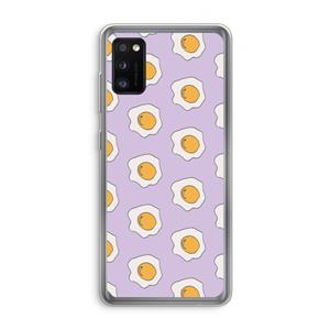 CaseCompany Bacon to my eggs #1: Samsung Galaxy A41 Transparant Hoesje