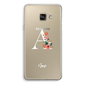 CaseCompany Pink Bouquet: Samsung Galaxy A3 (2016) Transparant Hoesje