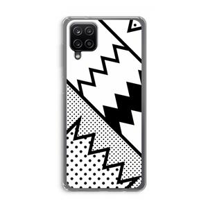 CaseCompany Pop Art #5: Samsung Galaxy A12 Transparant Hoesje