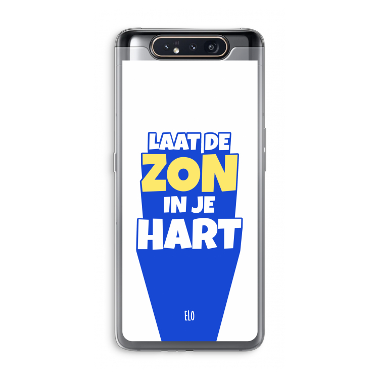 CaseCompany Laat de zon in je hart: Samsung Galaxy A80 Transparant Hoesje