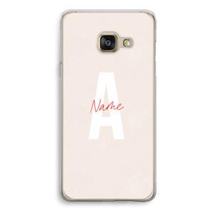 CaseCompany Strawberry Milkshake: Samsung Galaxy A3 (2016) Transparant Hoesje