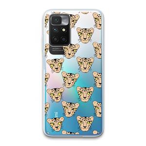 CaseCompany Tijger: Xiaomi Redmi 10 Transparant Hoesje