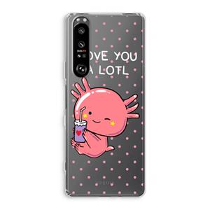 CaseCompany Love You A Lotl: Sony Xperia 1 III Transparant Hoesje