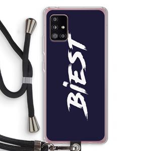 CaseCompany Biest: Samsung Galaxy A51 5G Transparant Hoesje met koord