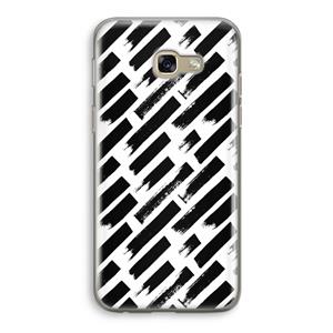 CaseCompany Zwarte vegen: Samsung Galaxy A5 (2017) Transparant Hoesje