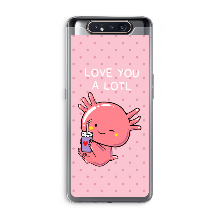 CaseCompany Love You A Lotl: Samsung Galaxy A80 Transparant Hoesje