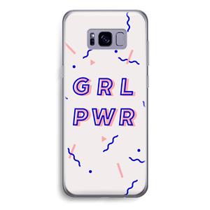 CaseCompany GRL PWR: Samsung Galaxy S8 Transparant Hoesje